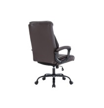 Silla de Oficina Tipo Director en Piel Sintética Marrón - 118/110x72x64 cm, Elegancia y Confort.