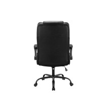 Silla de Oficina Manager en Polipiel Negro - 119/110 x 77 x 70 cm.